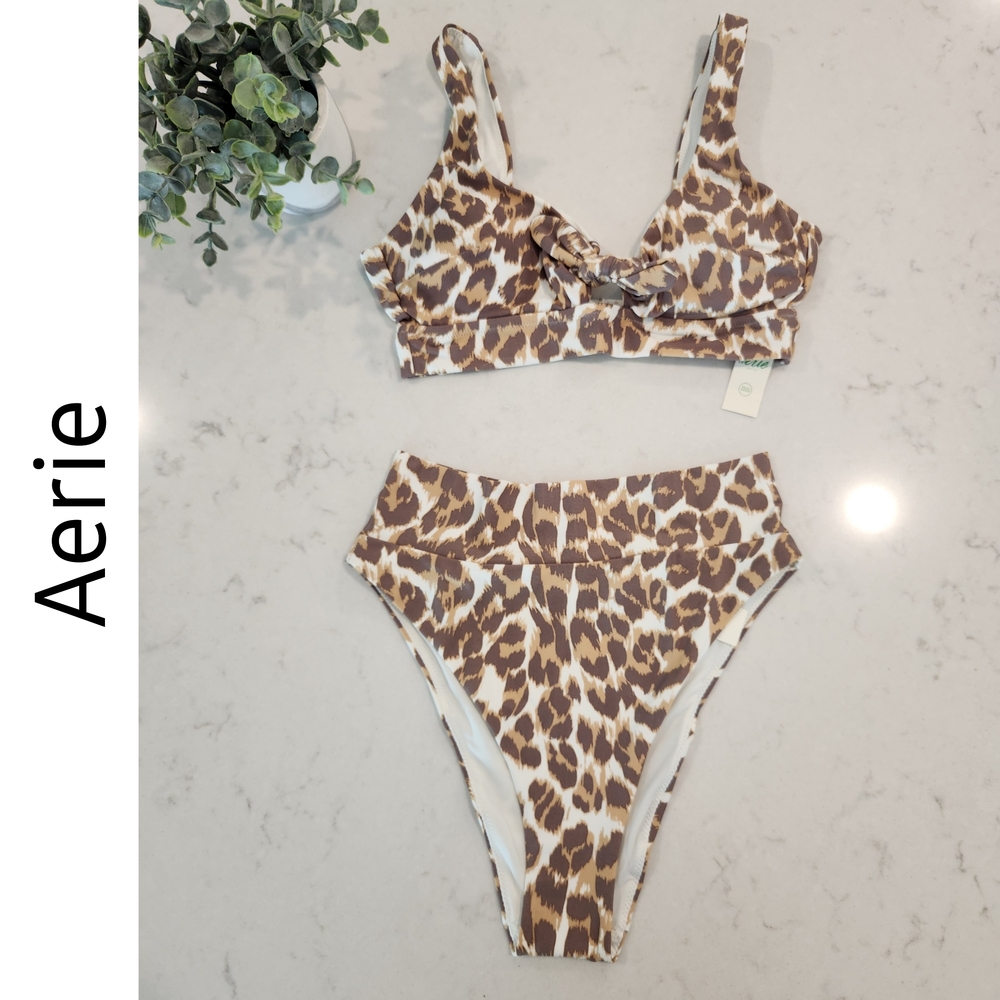 Aerie Leopard Print Bikini Set